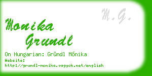 monika grundl business card