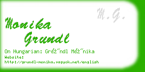 monika grundl business card